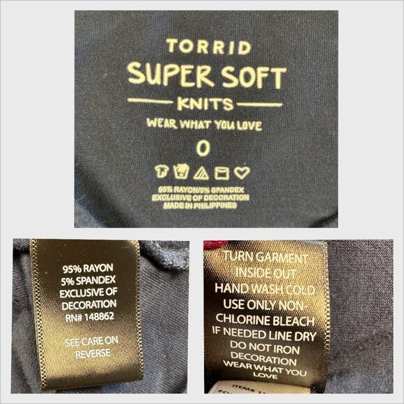 Torrid Women’s Plus 0 Navy Blue Embroidered Flowy Cami Tank Top Boho 1X Western - Picture 9 of 10